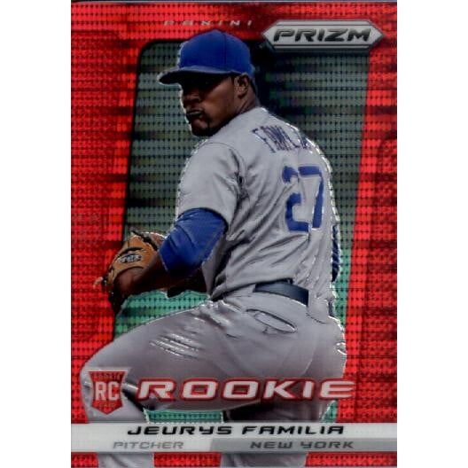 2013 Panini Prizm Prizms Red Pulsar #298 Jeurys Familia. rookie card picture