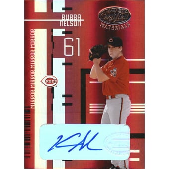 2005 Leaf Certified Materials Mirror Autograph Red #155 Bubba Nelson/250