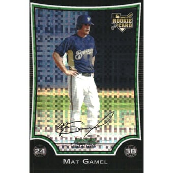 2009 Bowman Chrome X-Fractors #200 Mat Gamel