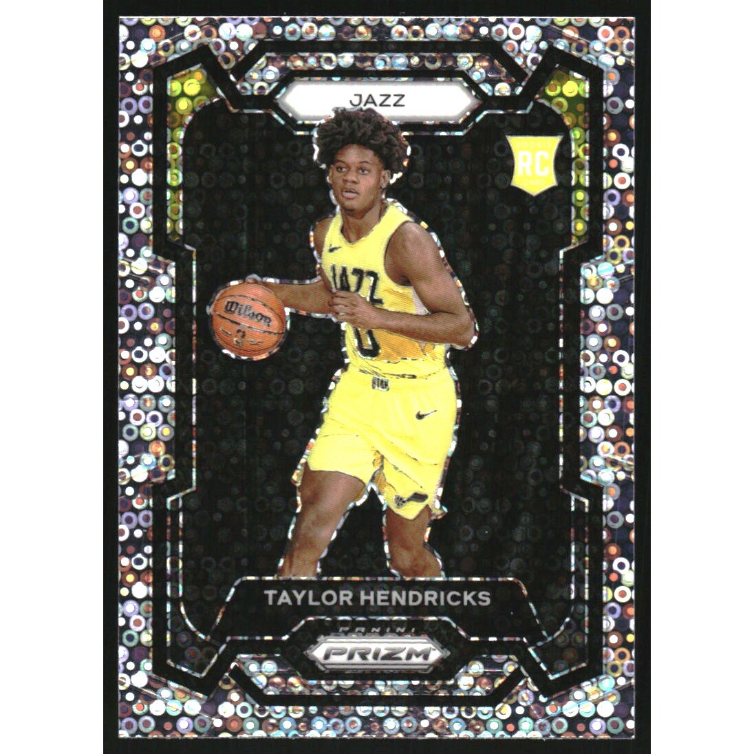 2023-24 Panini Prizm Prizms Fast Break #161 Taylor Hendricks