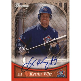 1999 Bowman Autographs #BA63 Kevin Witt S
