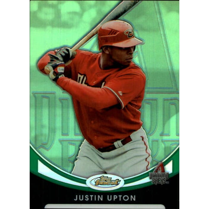 2010 Finest Refractors Green #40 Justin Upton