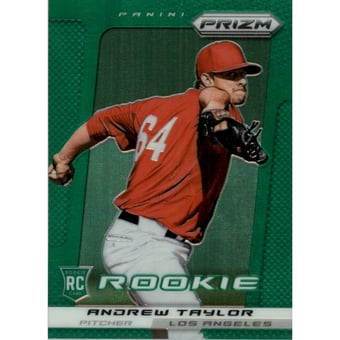 2013 Panini Prizm Prizms Green #225 Andrew Taylor