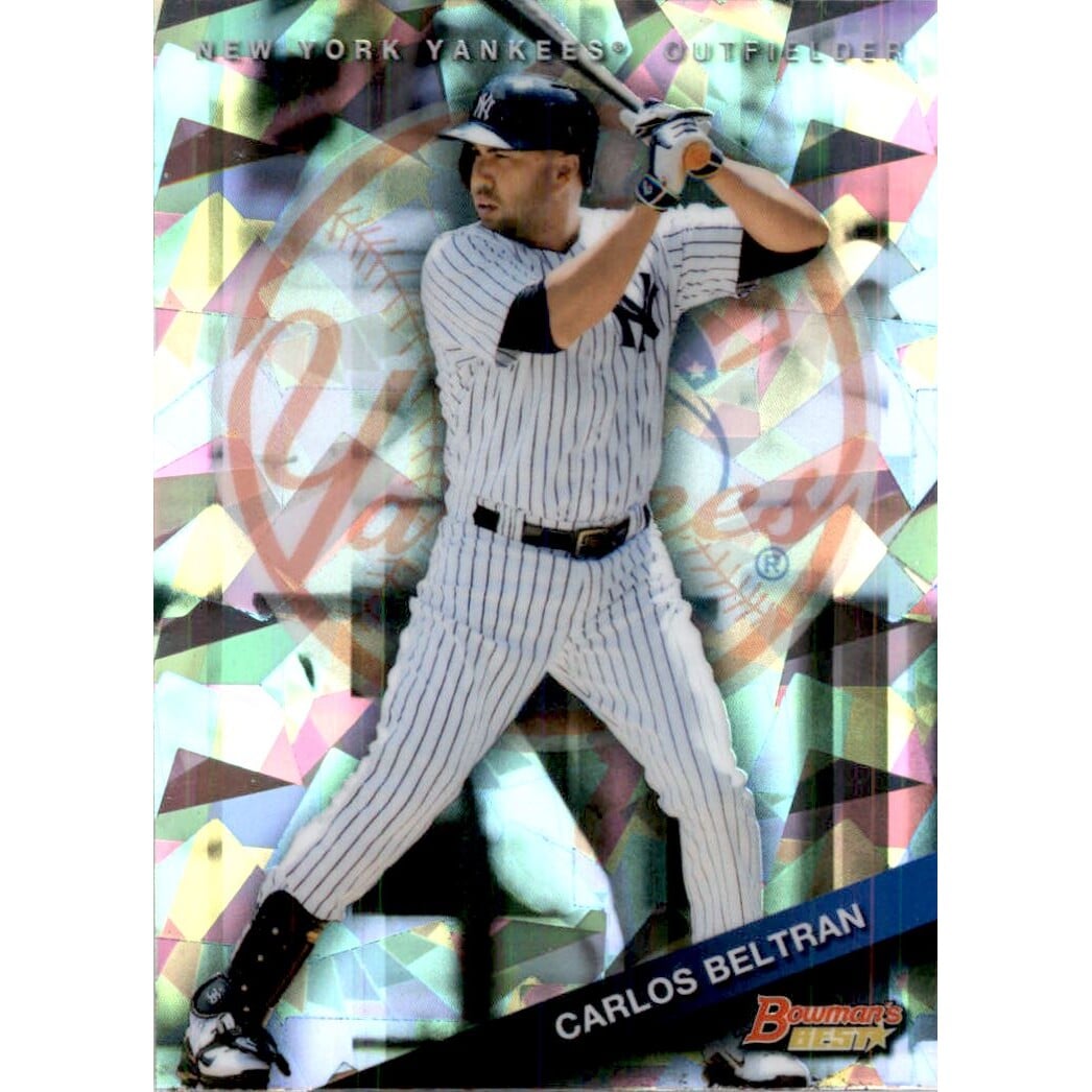 2015 Bowman's Best Atomic Refractors #72 Carlos Beltran. rookie card picture