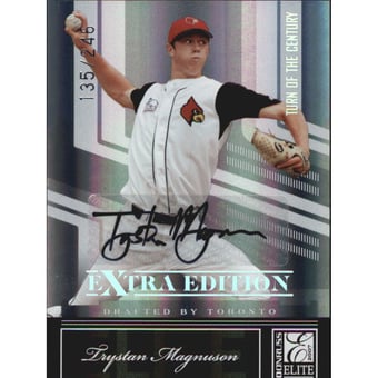2007 Donruss Elite Extra Edition Signature Turn of the Century #41 Trystan Magnuson/246