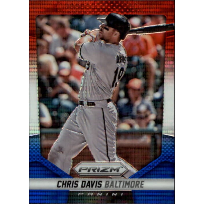 2014 Panini Prizm Prizms Red White and Blue Pulsar #117 Chris Davis