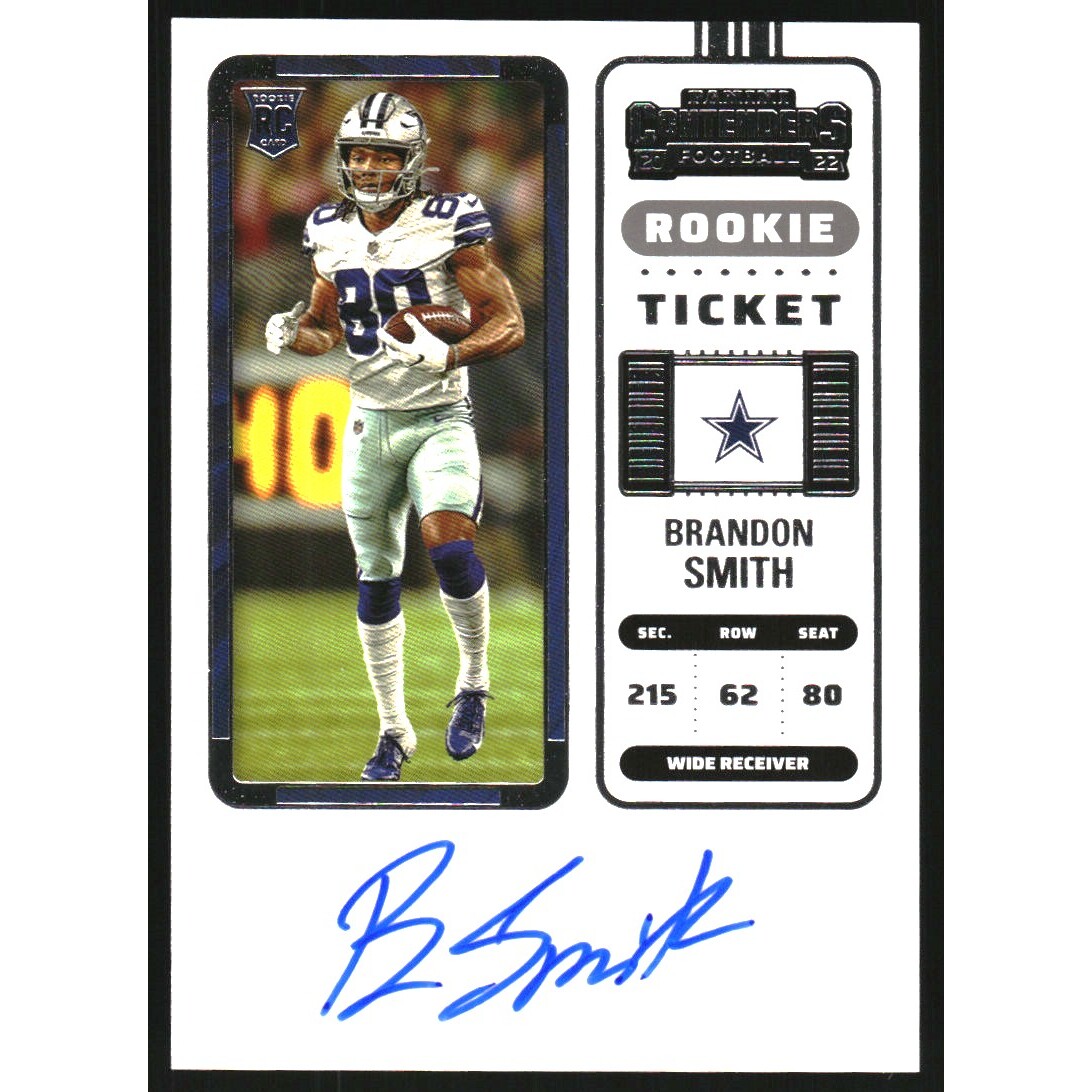 2022 Panini Contenders #209 Brandon Smith AU RC
