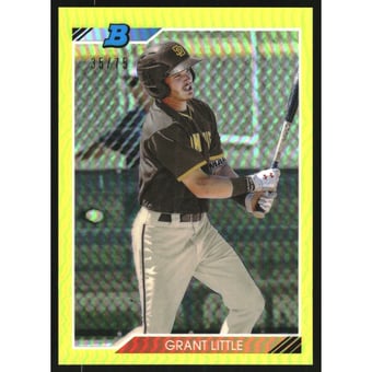 2020 Bowman Heritage Chrome Prospects Yellow Refractors #92CPLTL Grant Little