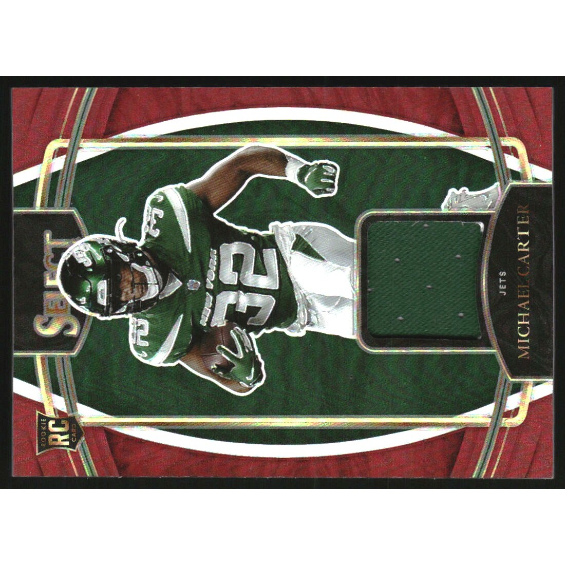 2021 Select Rookie Swatches Prizm Red #18 Michael Carter