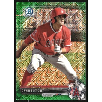 2017 Bowman Chrome Mega Box Prospects Green Refractors #BCP113 David Fletcher