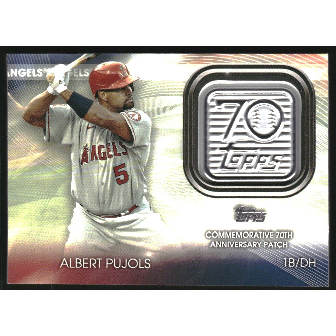 2021 Topps 70th Anniversary Commemorative Logo Patches #T70PAP Albert Pujols S2