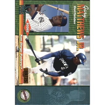 1999 Pacific Omega Platinum Blue #205 Gary Matthews Jr.