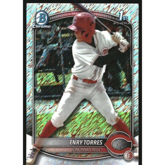 2025 Bowman Chrome Prospects Shimmer Refractors #BCP168 Enry Torres