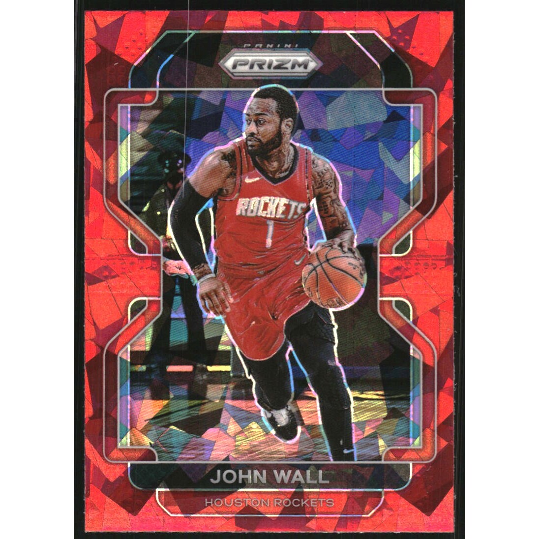 2021-22 Panini Prizm Prizms Red Ice #68 John Wall 2021-22 Panini Prizm Prizms Red Ice #68 John Wall