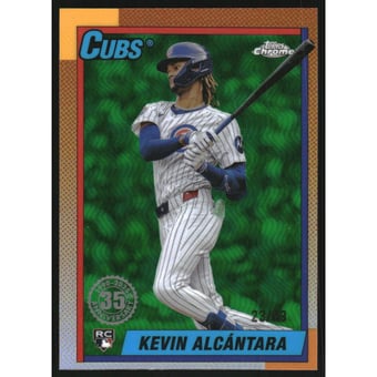 2025 Topps Chrome '90 Topps Green Refractors #90CB14 Kevin Alcantara