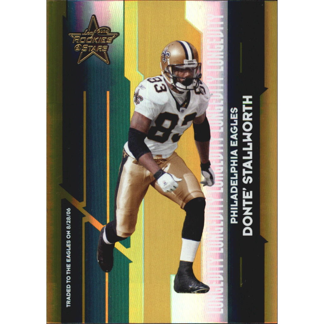 2006 Leaf Rookies and Stars Longevity Gold Parallel #67 Donte Stallworth