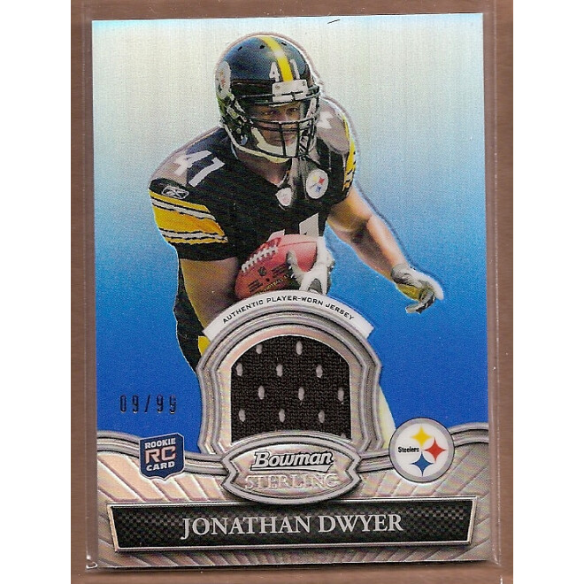 2010 Bowman Sterling Blue Refractors #BSRJD Jonathan Dwyer JSY