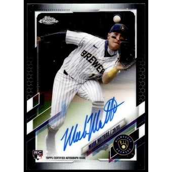 2021 Topps Chrome Rookie Autographs #RAMMA Mark Mathias