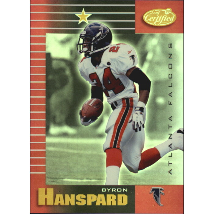 1999 Leaf Certified Mirror Red #5 Byron Hanspard
