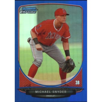 2013 Bowman Chrome Prospects Blue Refractors #BCP46 Michael Snyder