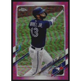 2021 Topps Chrome Magenta Refractors #64 Lourdes Gurriel Jr.