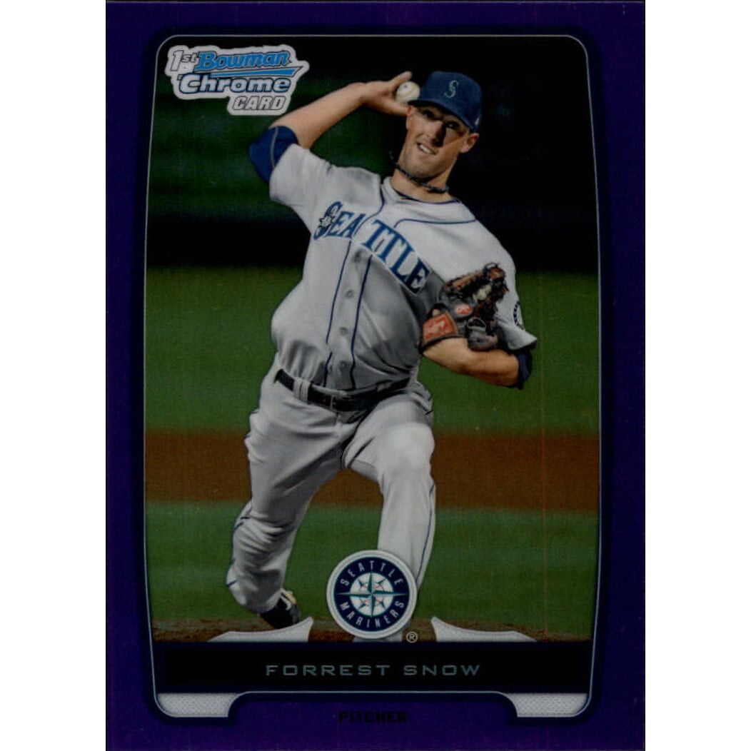 2012 Bowman Chrome Prospects Purple Refractors #BCP207 Forrest Snow