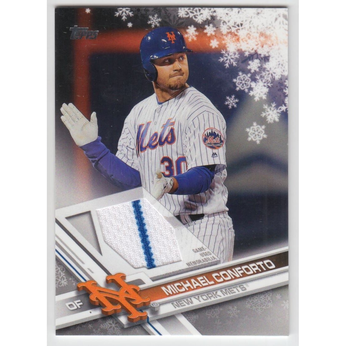 2017 Topps Walmart Holiday Snowflake Relics #RMCO Michael Conforto