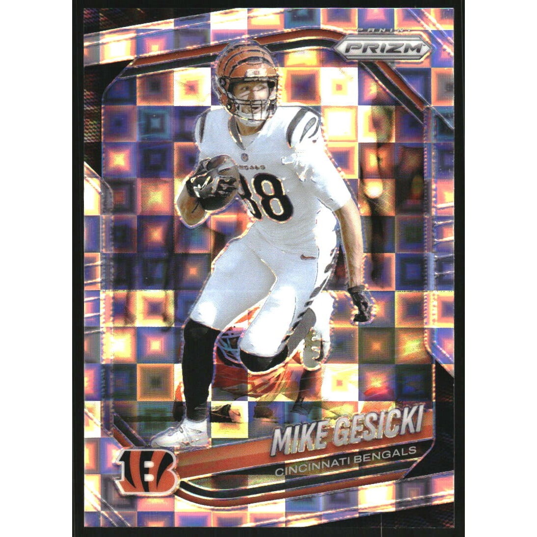 2025 Panini Prizm Prizms Pandora #79 Mike Gesicki. rookie card picture