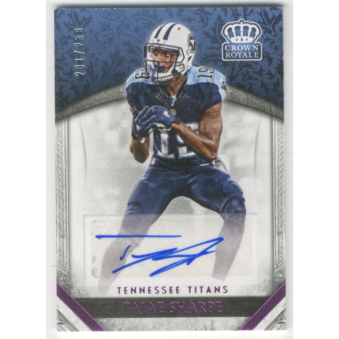2016 Crown Royale Rookie Autographs Pink #45 Tajae Sharpe/250
