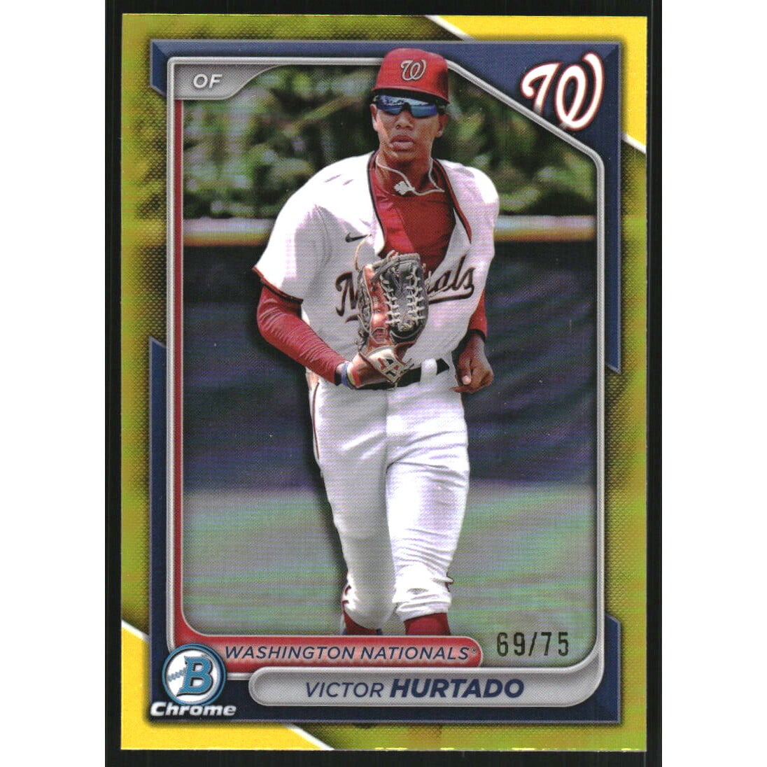 2024 Bowman Chrome Draft Yellow Refractors #BDC168 Victor Hurtado