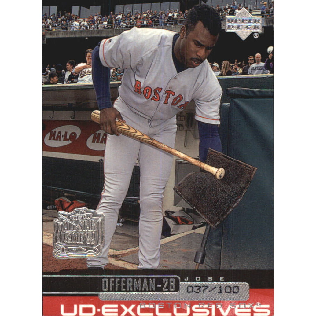 2000 Upper Deck Exclusives Silver #61 Jose Offerman. rookie card picture