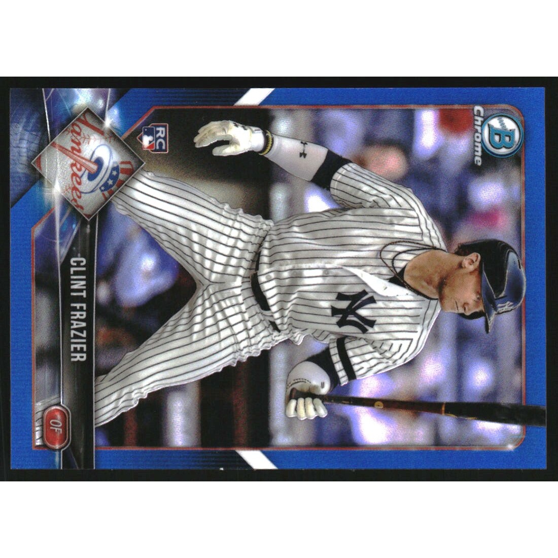 2018 Bowman Chrome Blue Refractors #21 Clint Frazier 2018 Bowman Chrome Blue Refractors #21 Clint Frazier