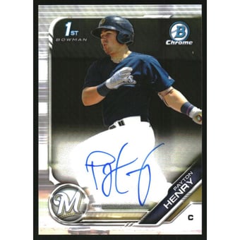 2019 Bowman Chrome Prospect Autographs #CPAPH Payton Henry