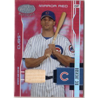 2003 Leaf Certified Materials Mirror Red Materials #32 Nic Jackson Bat/250