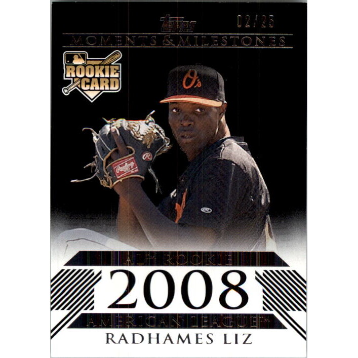 2008 Topps Moments and Milestones Black #162 Radhames Liz. rookie card picture