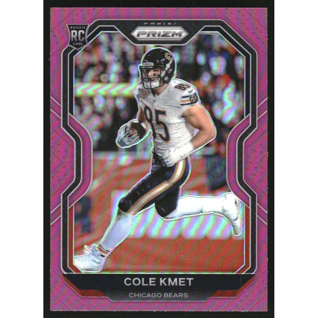 2020 Panini Prizm Prizms Pink #305 Cole Kmet