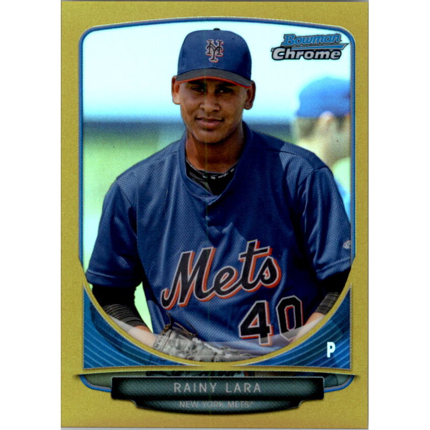 2013 Bowman Chrome Mini Gold Refractors #71 Rainy Lara 2013 Bowman Chrome Mini Gold Refractors #71 Rainy Lara