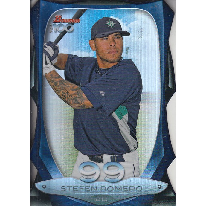 2013 Bowman Top 100 Prospects Die Cut Refractors #BTP99 Stefen Romero