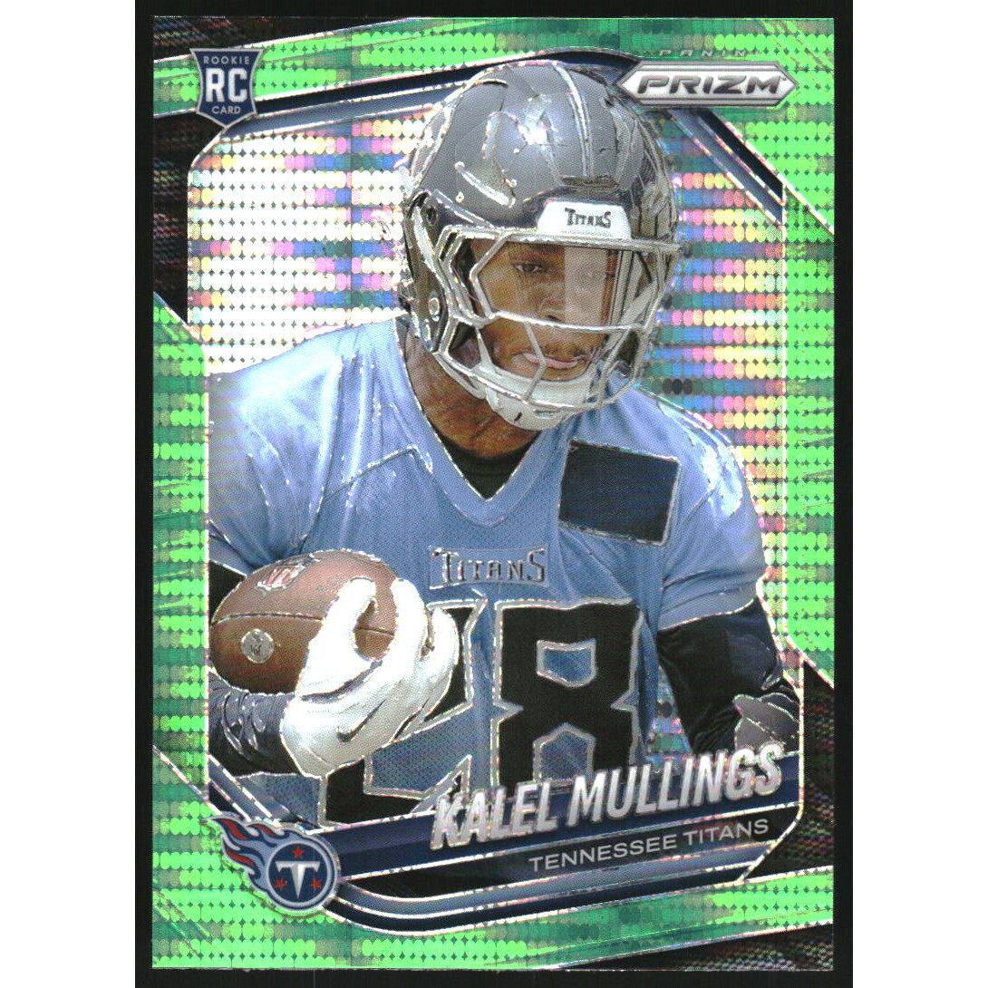 2025 Panini Prizm Prizms Neon Green Pulsar #385 Kalel Mullings