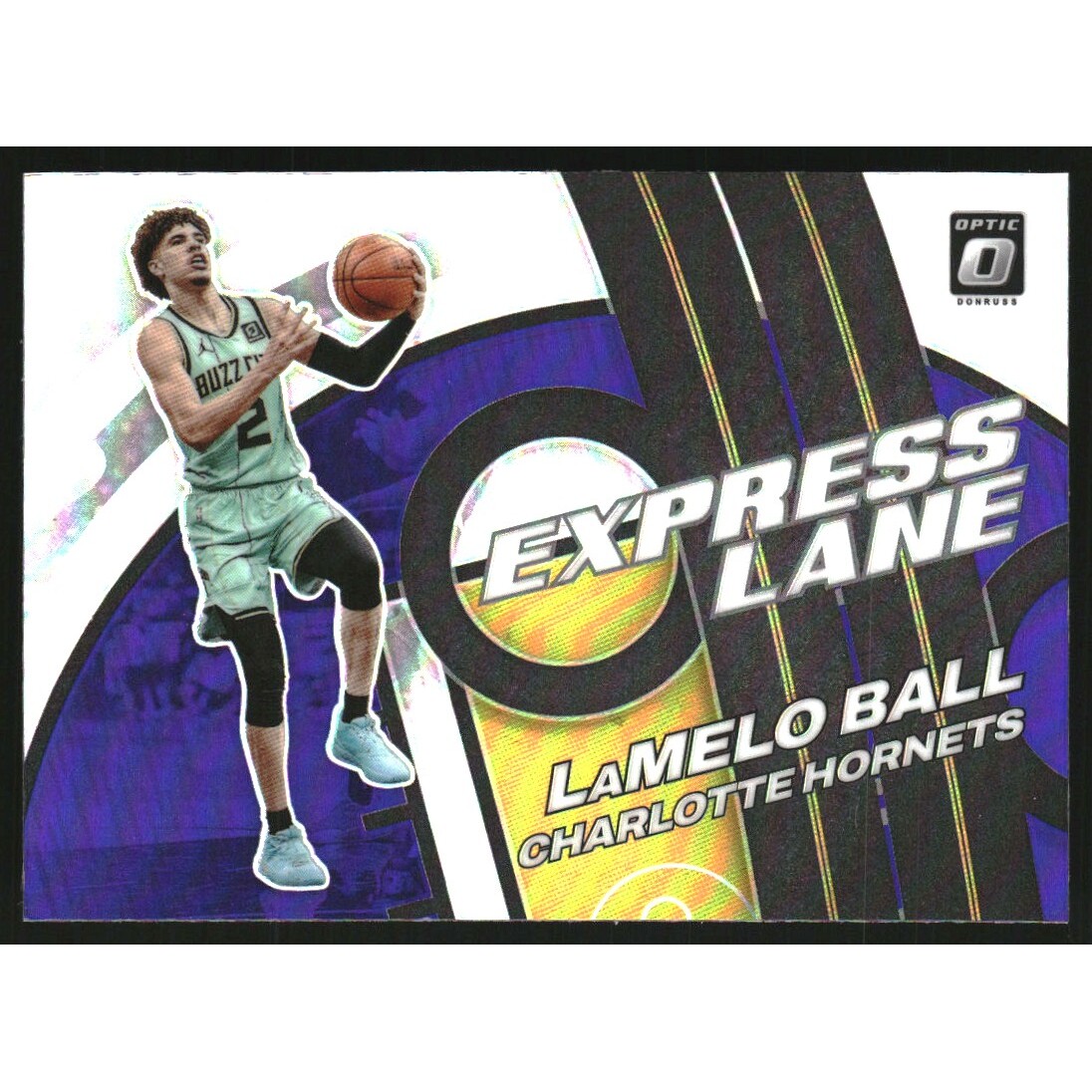 2021-22 Donruss Optic Express Lane Purple #16 LaMelo Ball