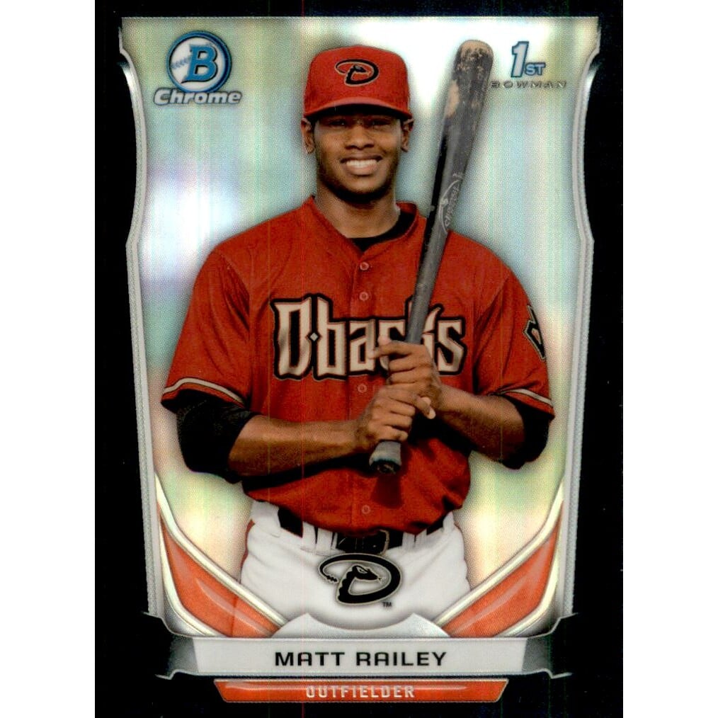 2014 Bowman Chrome Draft Black Refractors #CDP95 Matt Railey