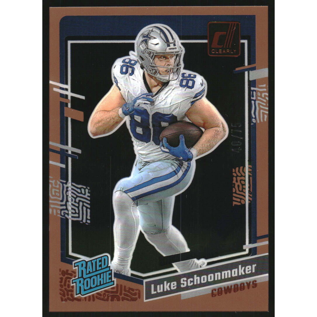 2023 Clearly Donruss Orange #73 Luke Schoonmaker RR