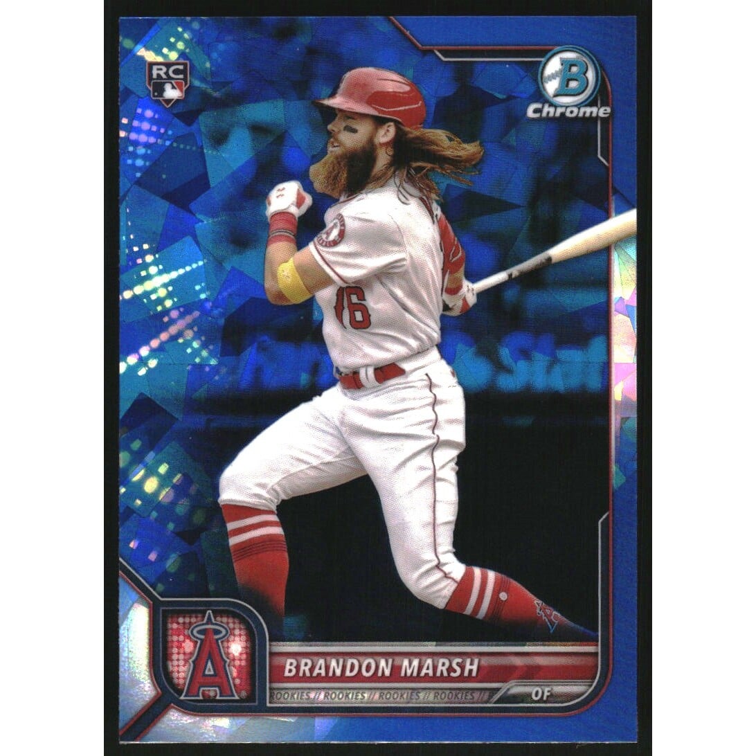 2022 Bowman Chrome Sapphire #70 Brandon Marsh RC