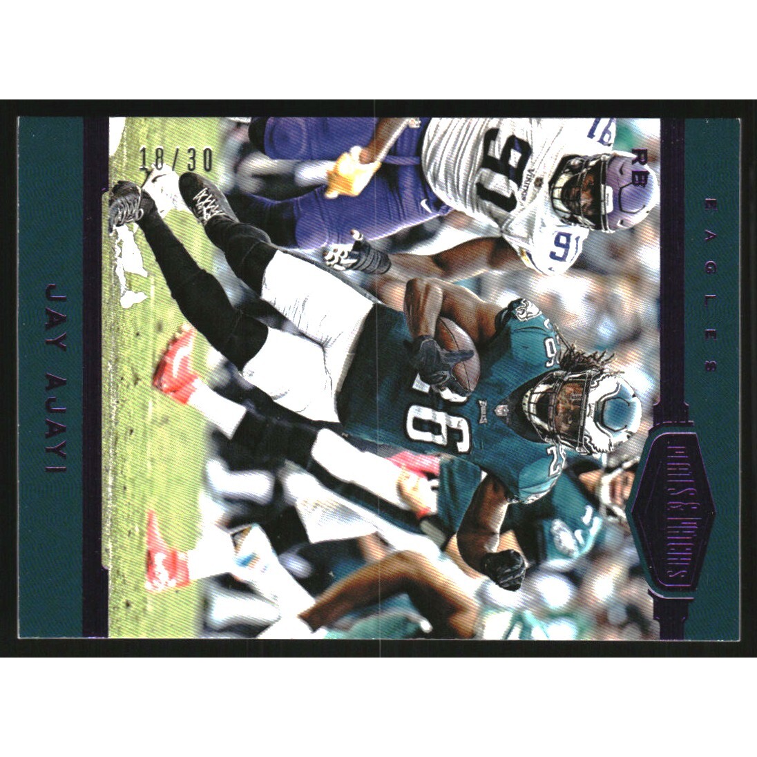 2018 Panini Plates and Patches Purple #157 Jay Ajayi. rookie card picture