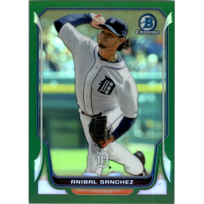 2014 Bowman Chrome Green Refractors #77 Anibal Sanchez