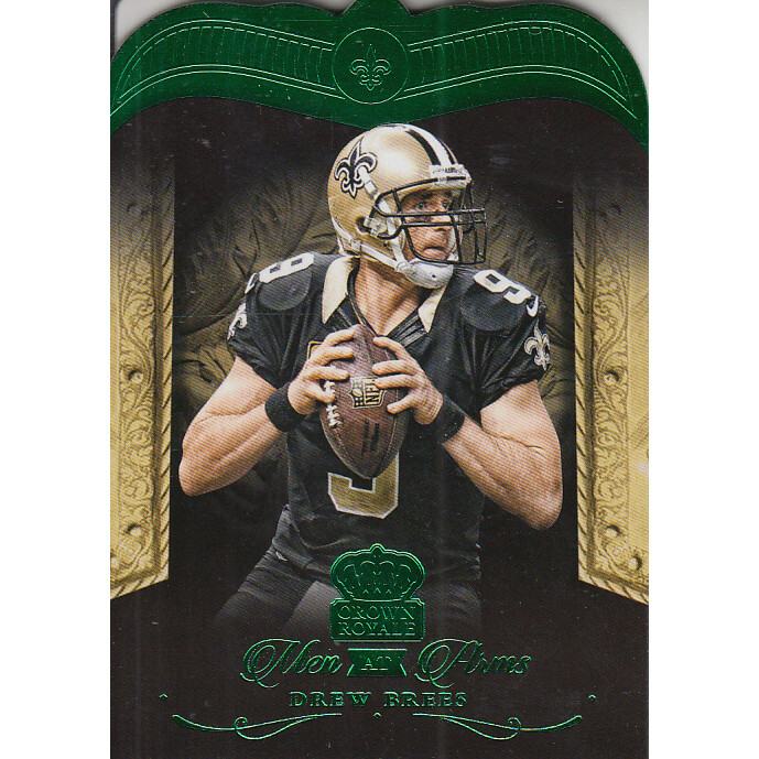 2015 Crown Royale Men at Arms Green #MA12 Drew Brees