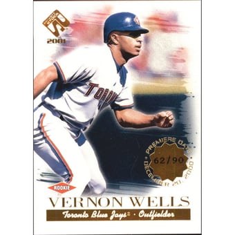 2001 Private Stock Premiere Date #150 Vernon Wells