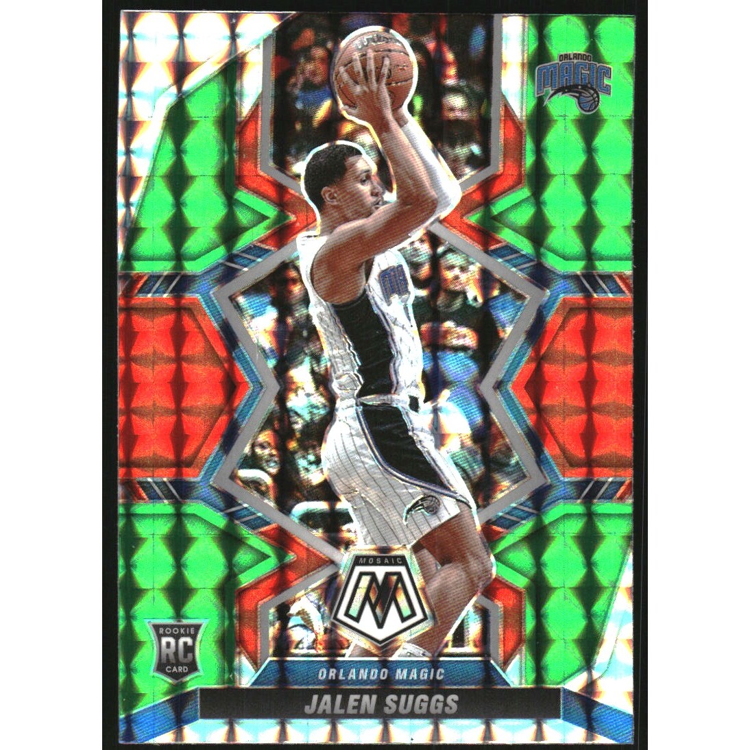 2021-22 Panini Mosaic Mosaic Choice Red and Green #209 Jalen Suggs