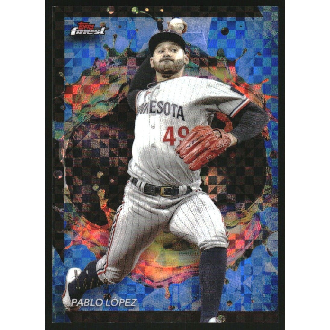 2024 Finest Blue Checkerboard Refractors #213 Pablo Lopez
