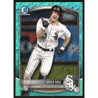 2025 Bowman Chrome Prospects Aqua Shimmer Refractors #BCP118 Kyle Teel